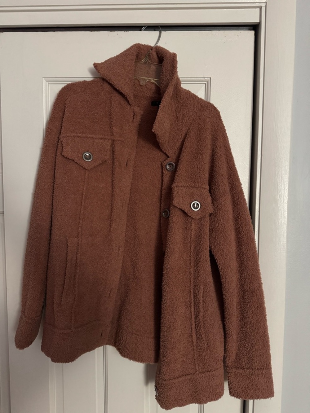 Tahari Brown Teddy Jacket